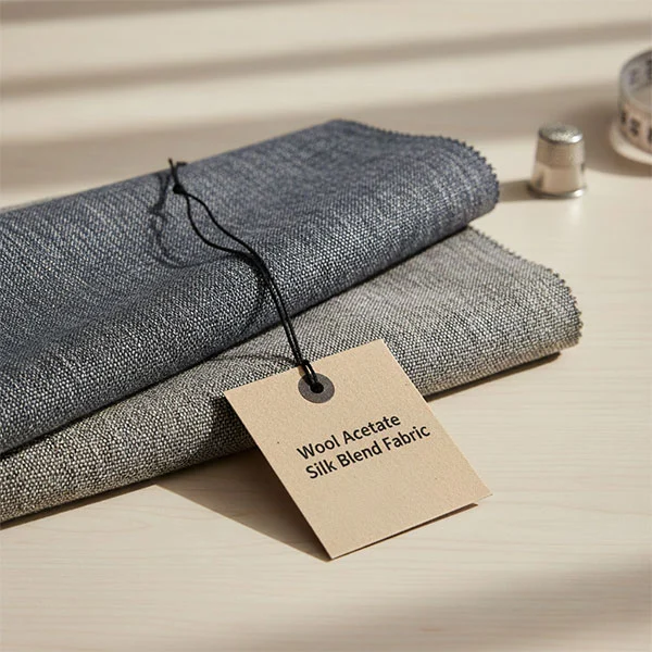 கம்பளி அசிடேட் பட்டு கலவை துணி